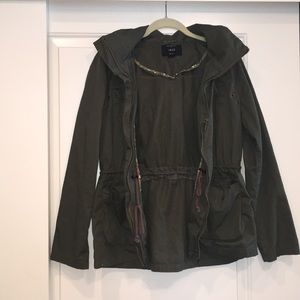 Forest green utility jacket